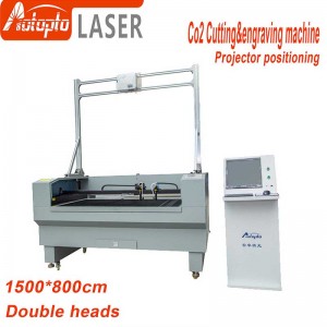 projector positionering snijmachine